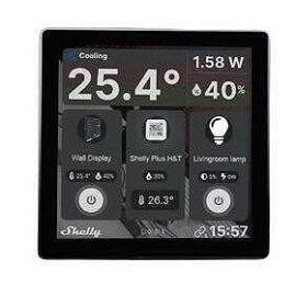 Shelly Wall Display - Стенен сензорен панел с реле - черен