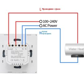 WiFi Ключ за бойлер 20A - Tuya/Smart Life image