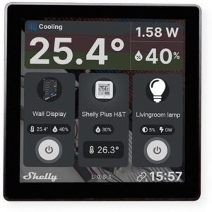 Shelly Wall Display - Стенен сензорен панел с реле - бял 8 Shelly Wall Display - Стенен сензорен панел с реле - бял image